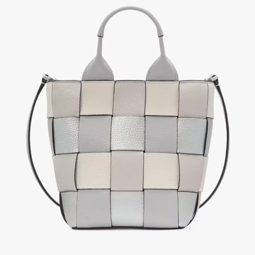 NWT KATE SPADE‎ NY Basket Metallic Mini Leather Tote